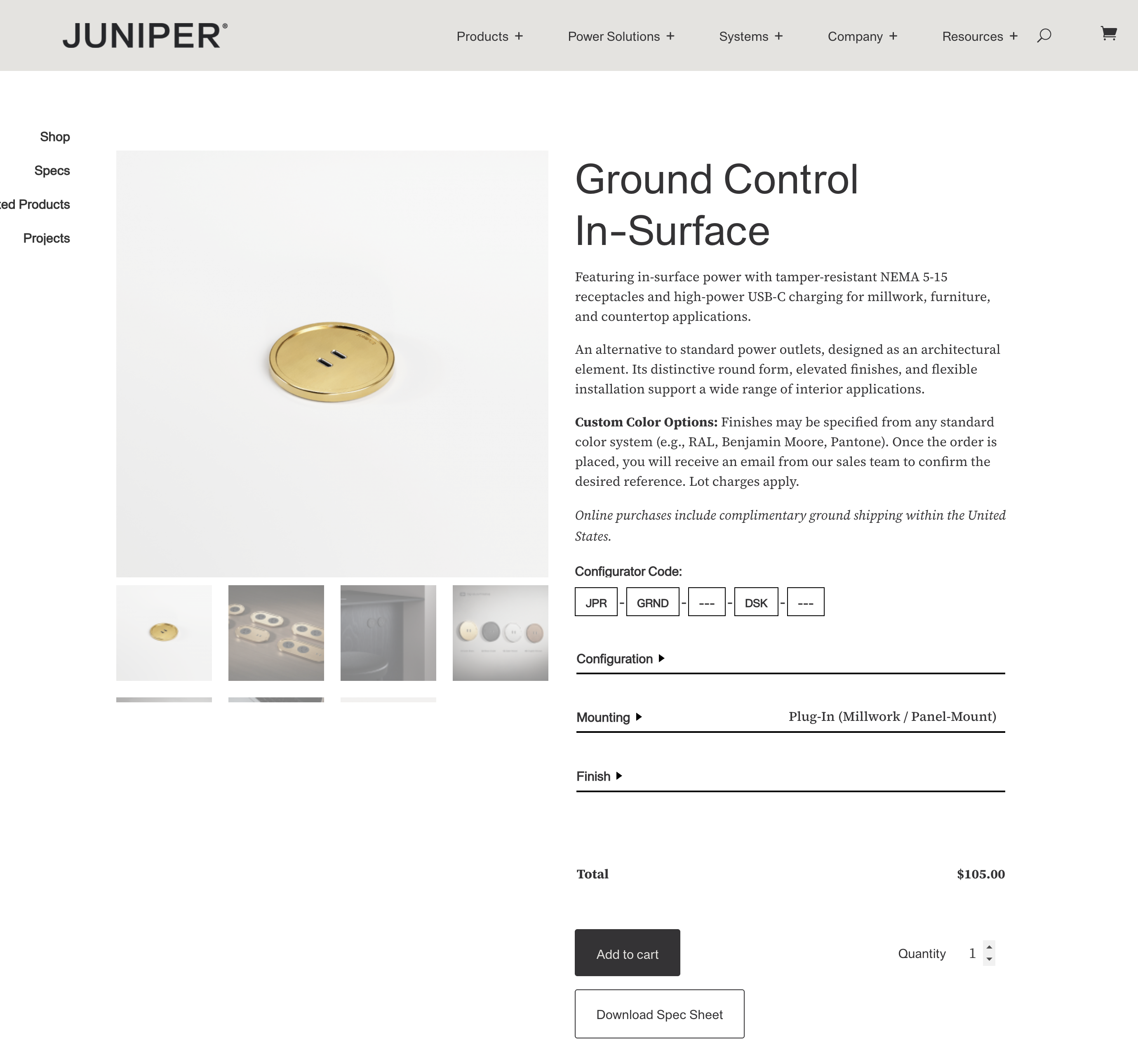 Ground Control In-Surface product page