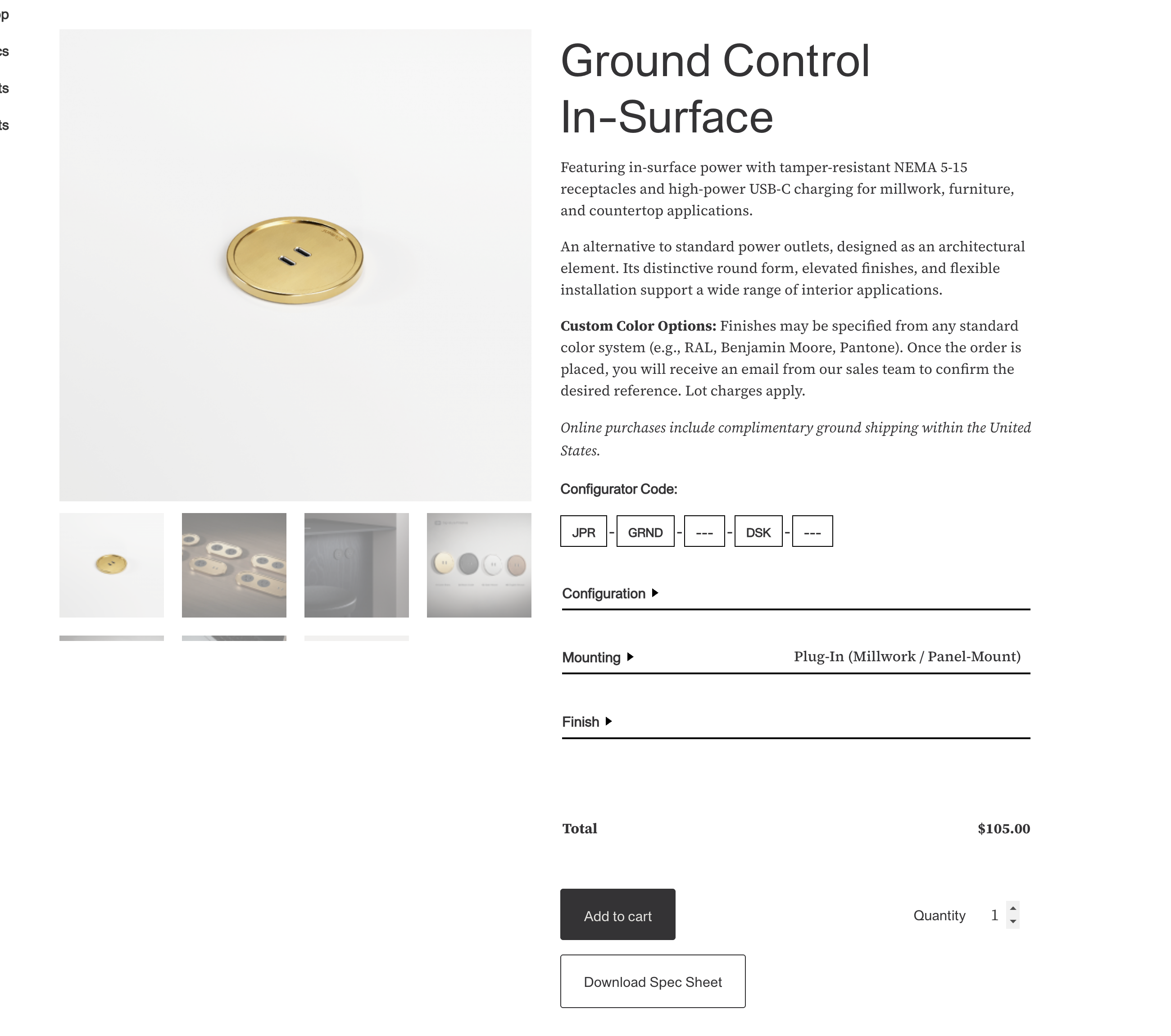 Ground Control In-Surface product page